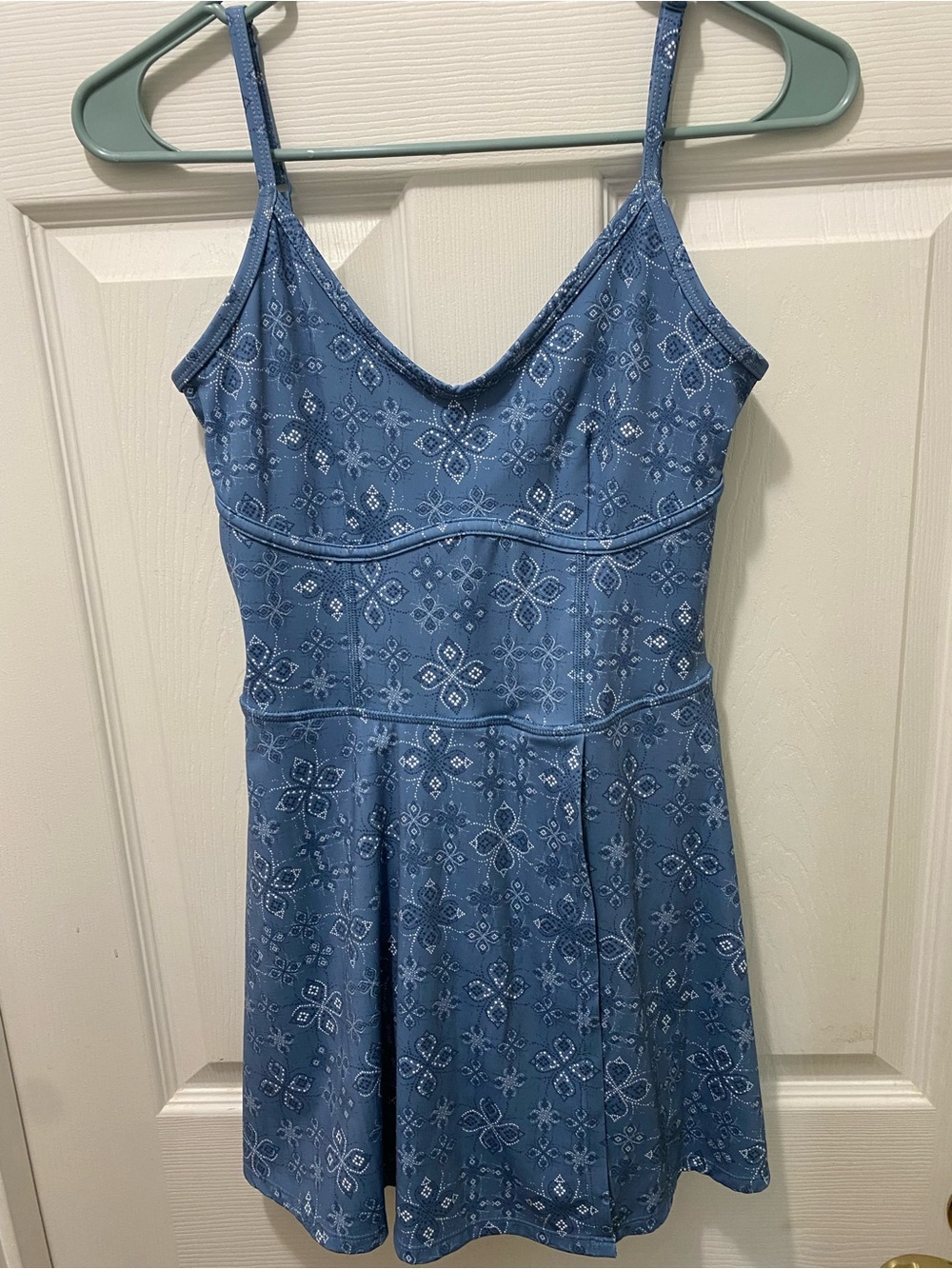 JoyLab Corset bandana paisley print Athletic Active Dress with Shorts